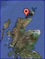 Go to Google Map for exact location on Scotland's North Atlantic Coast